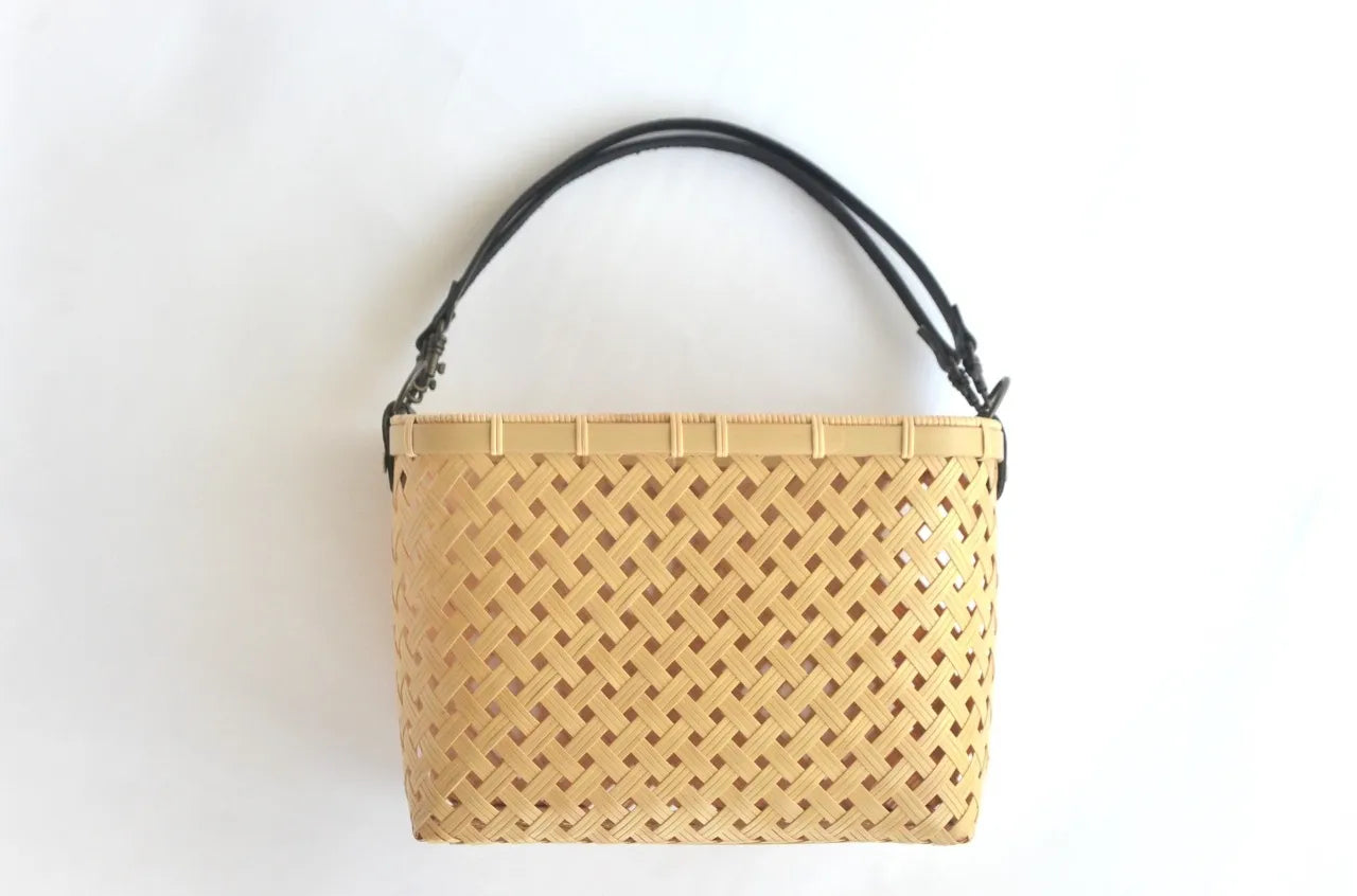 【佐渡竹工芸】竹かごバッグ