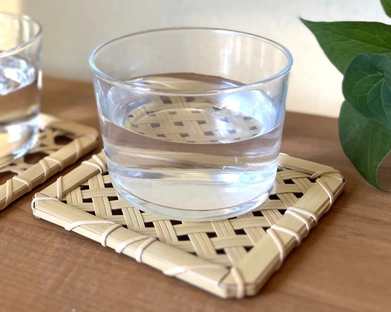 【佐渡竹工芸】コースター 2枚セット