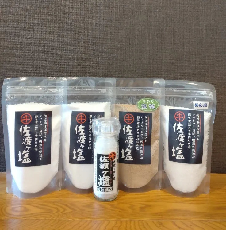 【日本海の旨味が詰まった佐渡の塩】佐渡ヶ塩5個セット