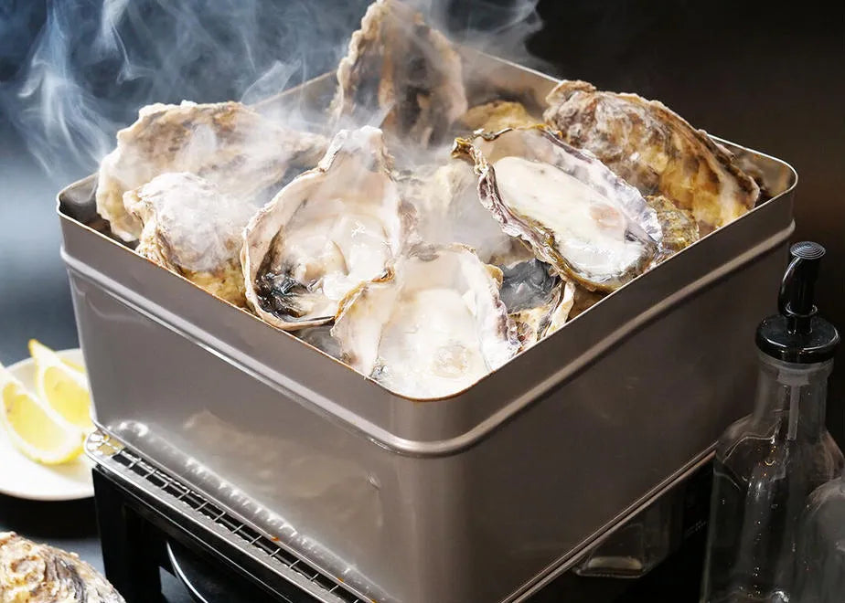 佐渡加茂湖産 一年牡蠣のカンカン焼き(殻付き牡蠣約2kg)