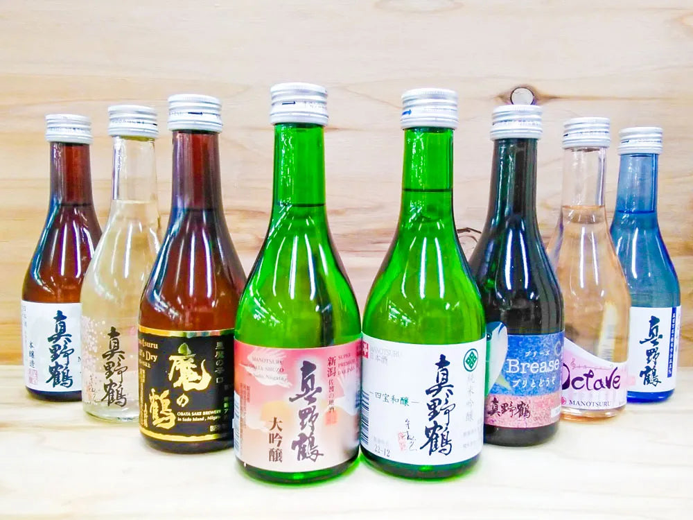 【地酒セット】尾畑酒造 真野鶴ベストセレクション （300ml×8種類）