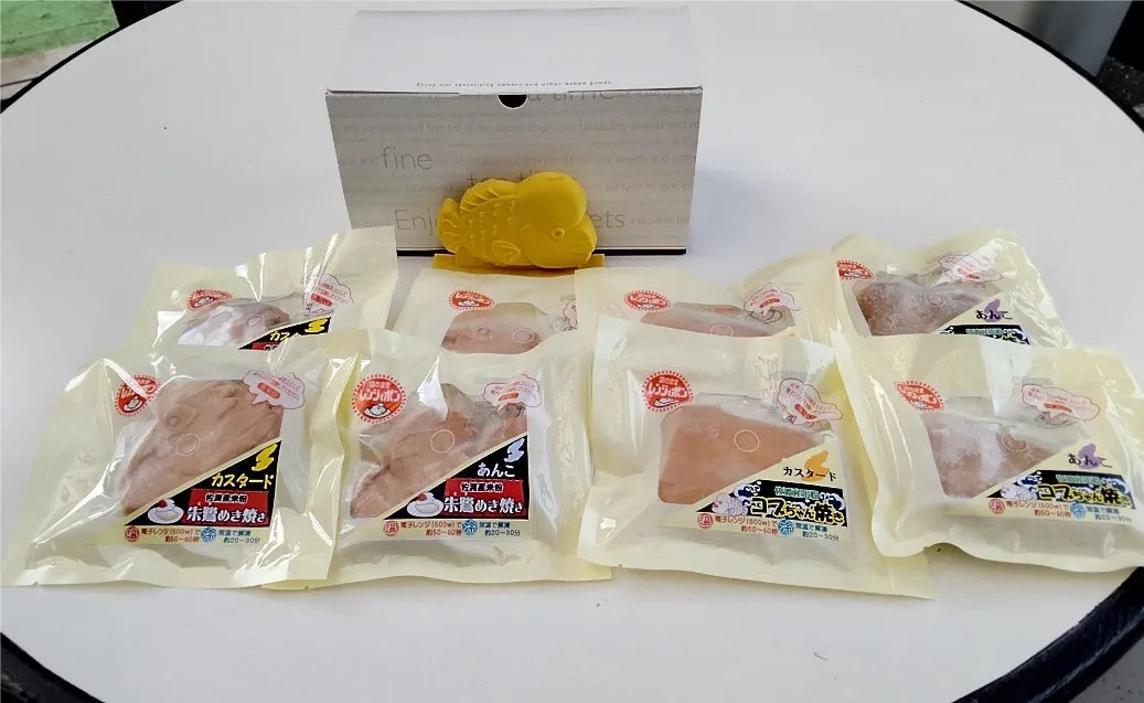 【佐渡産米粉で作った大判焼】朱鷺とこぶ鯛のオリジナルセット16ヶ