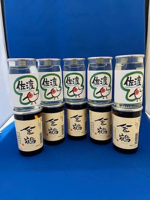 佐渡で人気の2蔵「北雪 佐渡トキラベル」と「金鶴 普通酒」カップ酒180ml×10本セット